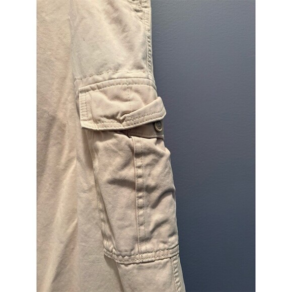 Old Navy Men's Cargo Pants Beige Khaki 34x34 Straight Leg Utility - Picture 6 of 12